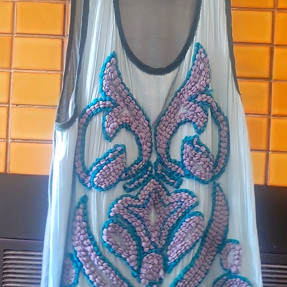Textured tank top